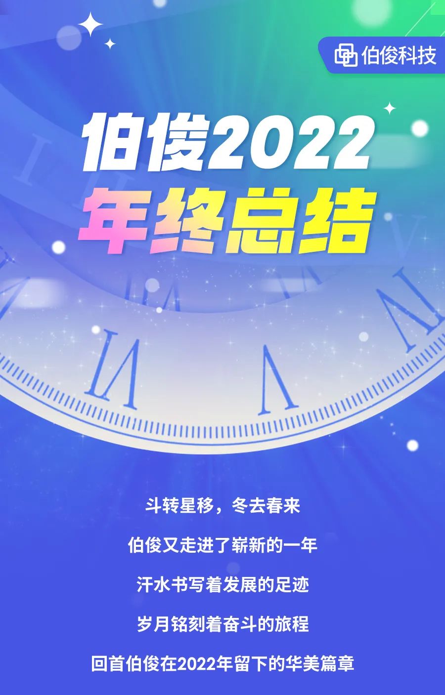 叮~ 伯俊科技向你发来一份2022年终总结